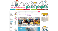 Desktop Screenshot of directorioparapapas.com