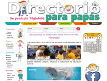 Tablet Screenshot of directorioparapapas.com